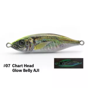Πλάνος Little Jack Metal Adict Type 06 - 125gr, #07 CHART HEAD GLOW BELLY AJI