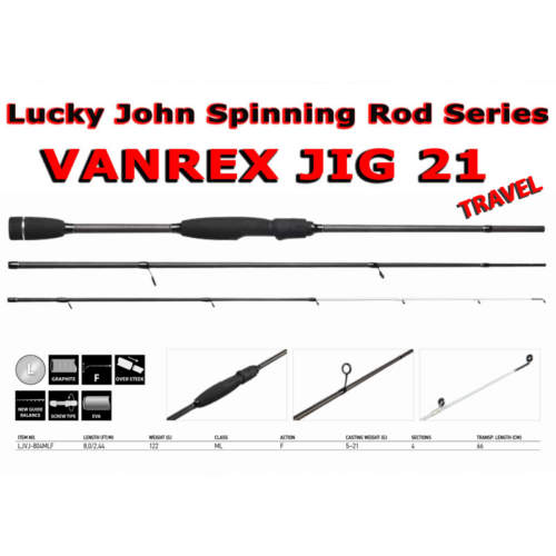 Καλάμι Lucky John VANREX JIG TRAVEL 21 804MLF