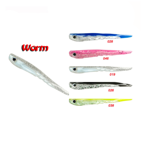 Σιλικόνες Dragon V-Lures Worm 10cm Mix color