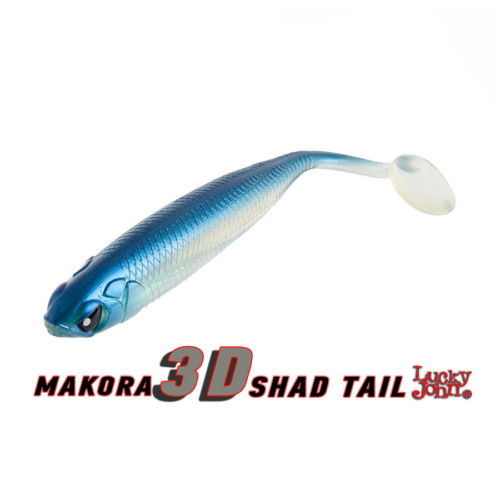 Σιλικόνες Lucky John 3D MAKORA SHAD TAIL 3″ / 7,6cm