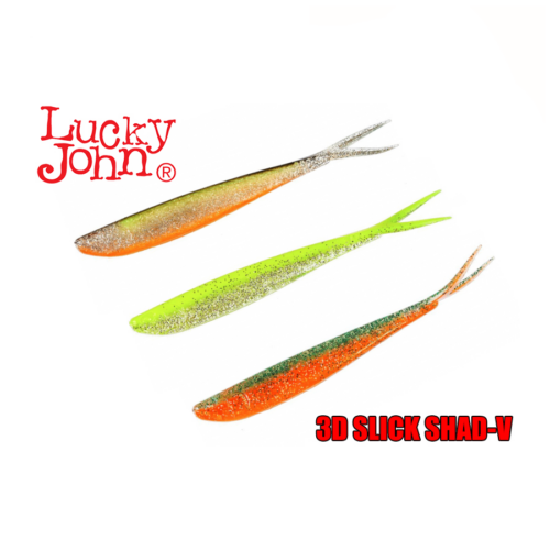 Σιλικόνες Lucky John 3D SLICK SHAD-V