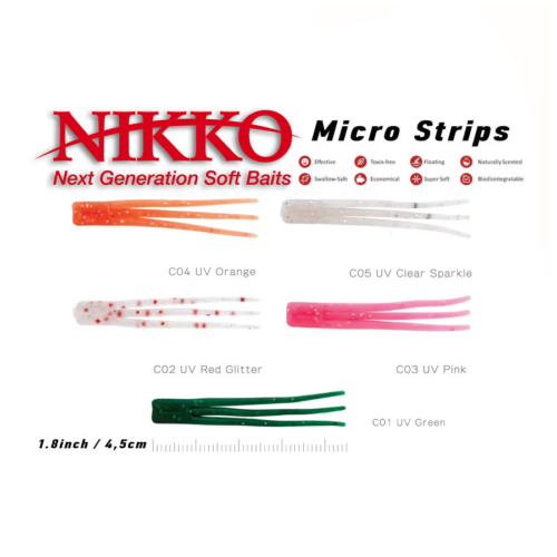 Σιλικόνες NIKKO Micro Strip 4.5cm