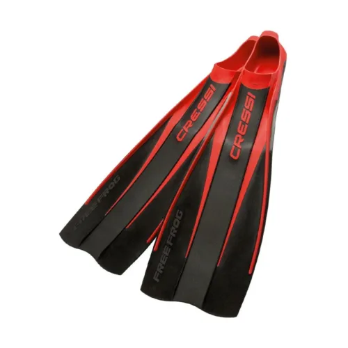 Aboutfishing.gr 17 Cressi Free Frog Black/Red Fins – Πέδιλα