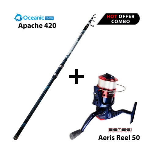 Combo Surf Oceanic Team Apache 420 + Sensei Aeris Reel 50