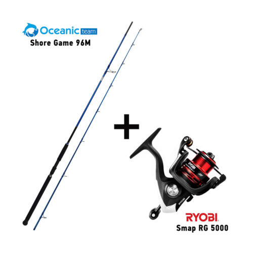 Combo Shore Jigging Oceanic Team Shore Game 96M + Ryobi Smap RG 5000