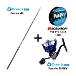 Combo Match Oceanic Team Passion 420 + Oceanic Team Poseidon 1500LW + Robinson Pro Match 150m 1