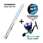 Combo Match Robinson Stinger Match 420 + Oceanic Team Poseidon 1500LW + Robinson Pro Match 150m 3
