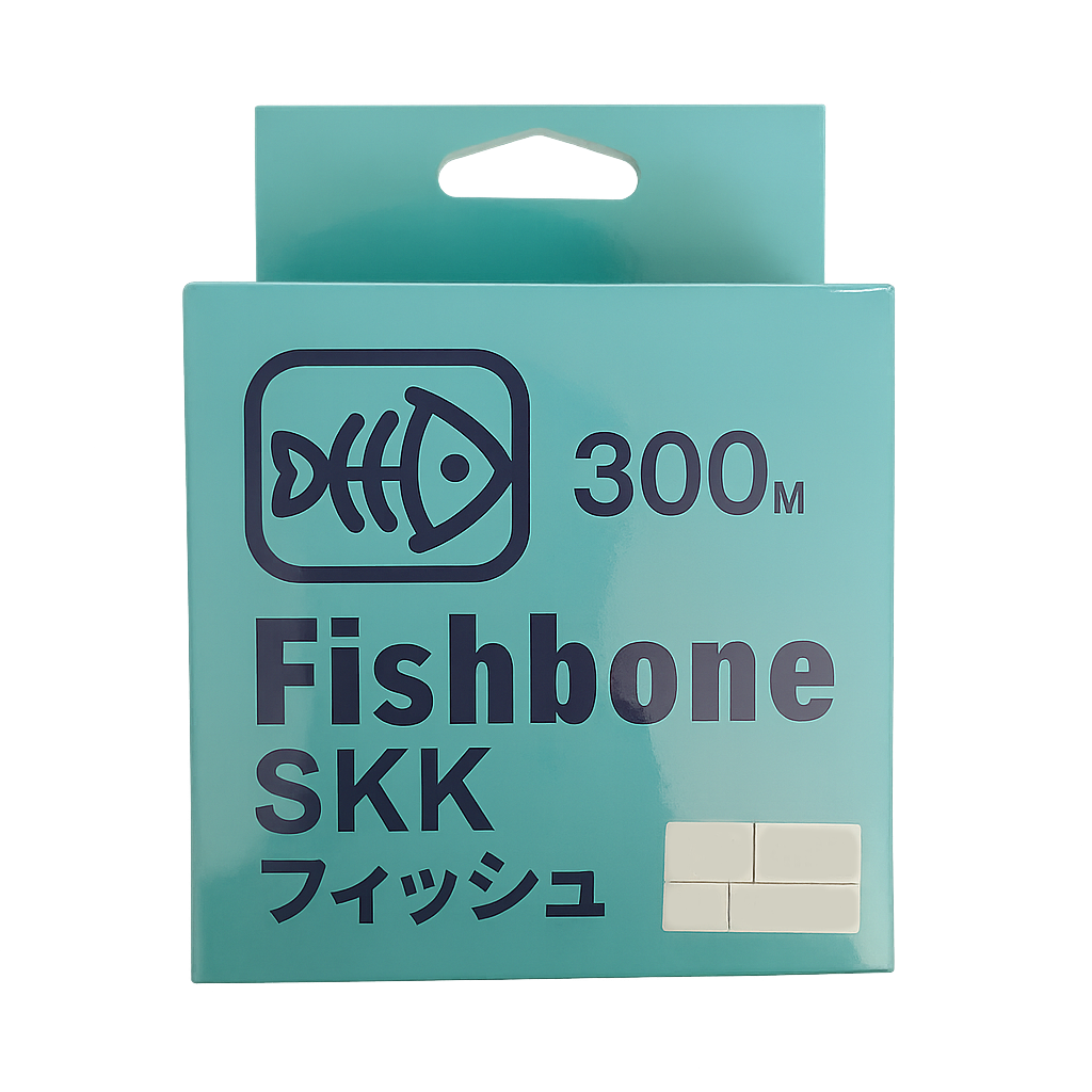 Νήμα 8κλωνο Fishbone SKK Bluecolor braided PE line 300mt - Image 3