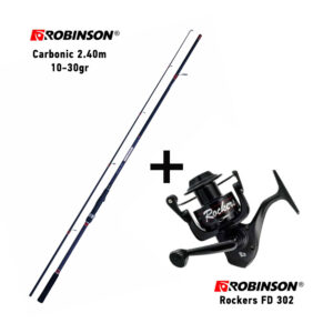 Combo Spinning Robinson Carbonic 2.40m / 10-30gr + Robinson Rockers FD 302