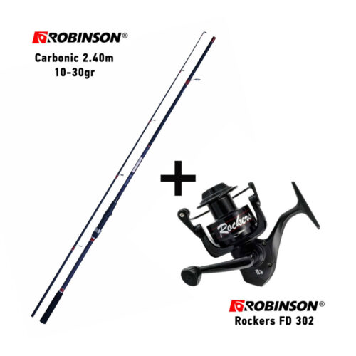Combo Spinning Robinson Carbonic 2.40m / 10-30gr + Robinson Rockers FD 302