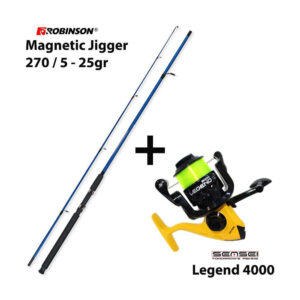 Combo Spinning Robinson Magnetic Jigger 270 / 5 – 25gr + Sensei Legend 4000