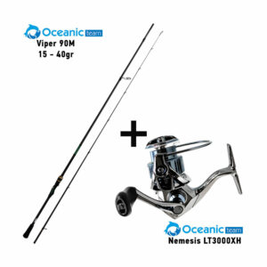 Combo Spinning Oceanic Team Viper 90M / 15-40gr + Oceanic Team Nemesis LT3000XH