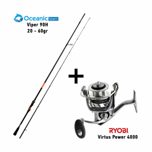 Combo Spinning Oceanic Team Viper 90H / 20-60gr + Ryobi Virtus Power 4000