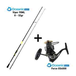 Combo Spinning Oceanic Team Viper 90ML / 8-32gr + Oceanic Team Force GS4000