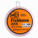 Fishbone AKK Orangecolor braided PE line 150m 4X 3