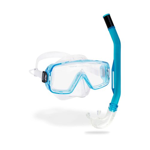 Cressi Sirena + Island 2.0 Combo Clear/Aquamarine – Σετ Μάσκα και Αναπνευστήρας
