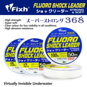 I-FIXH 368 FLUORO SHOCK LEADER 50M+10M - 0.70MM / 65LB