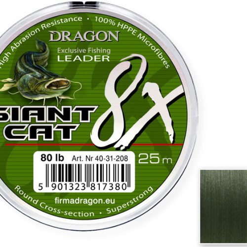 Dragon Giant Cat 8X Steel Leader 25m