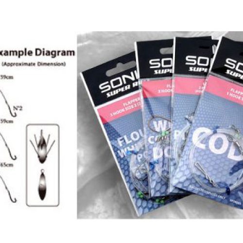 Sonik Flapper Rig 3 αγκίστρια (2Up/1D)