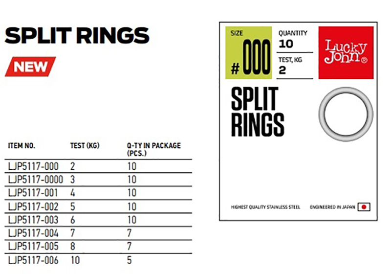 Lucky John SPLIT RINGS 6 Lucky John SPLIT RINGS - Image 2