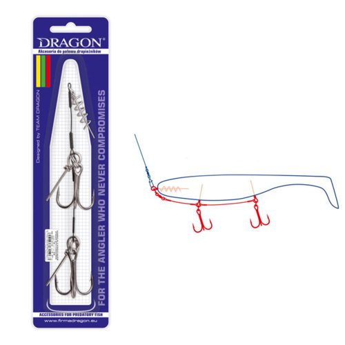Dragon Shad Rigs με 2 σαλαγιές