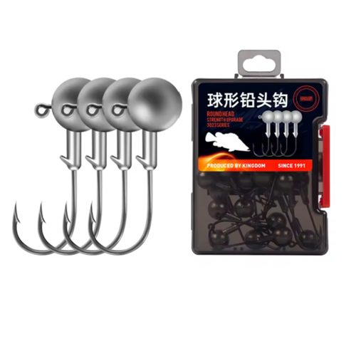 Aboutfishing.gr 19 Kingdom Ball Jig Head Hook Set 10g/ 14g