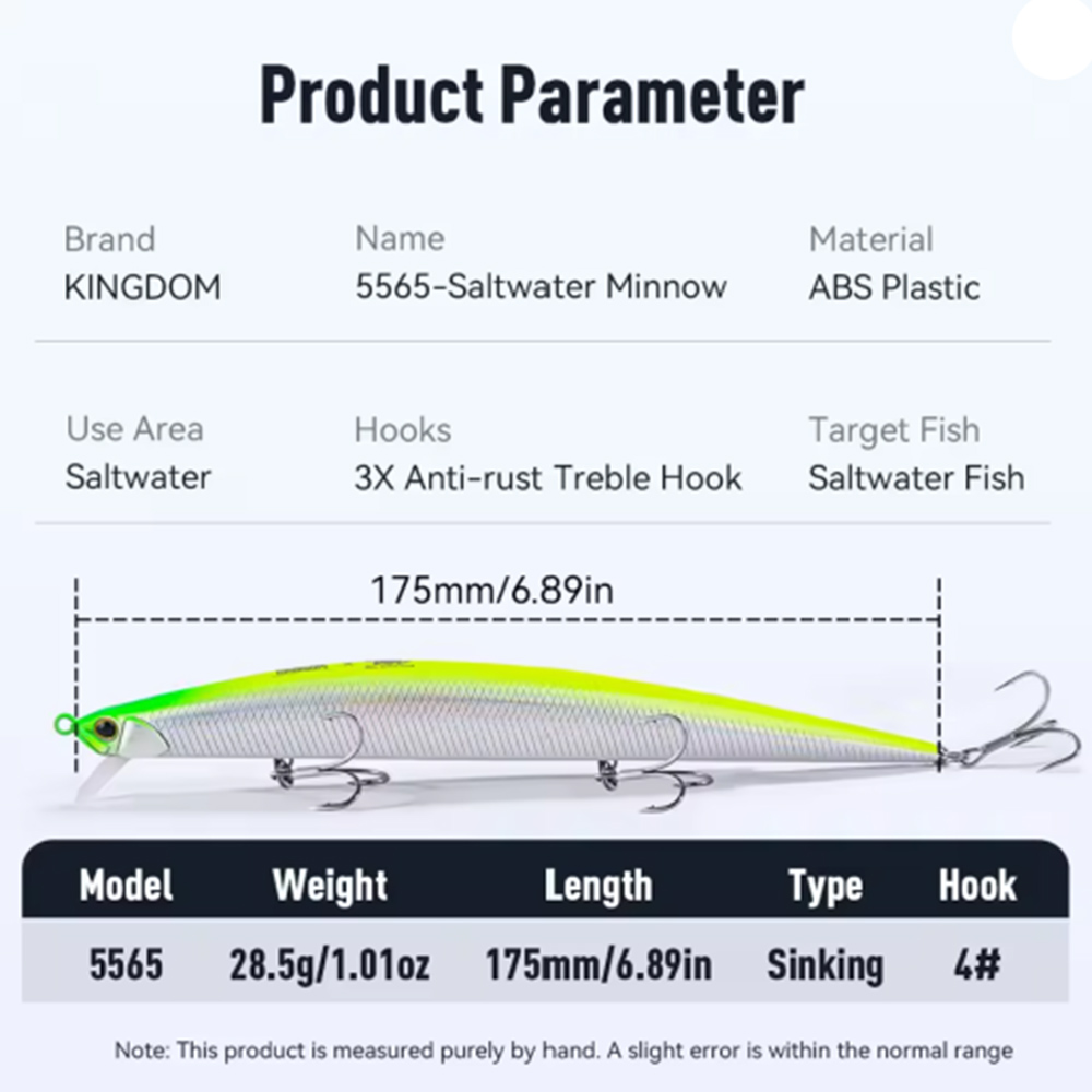 Kingdom Sinking Minnow 175mm 28.5g 11 Kingdom Sinking Minnow 175mm 28.5g - Image 7