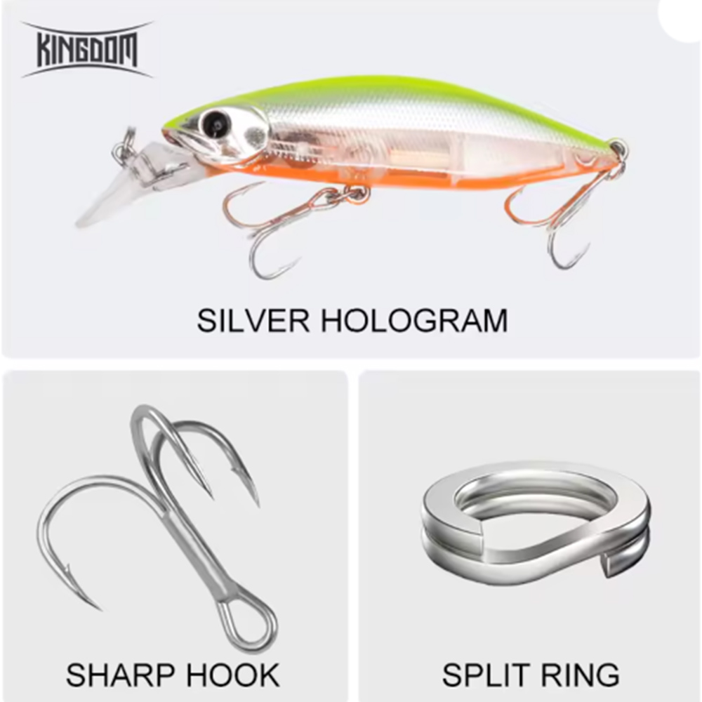 Kingdom Slow Sinking Pencil Noise Minnow 70mm 12g/ 55mm 7g 11 Kingdom Slow Sinking Pencil Noise Minnow 70mm 12g/ 55mm 7g - Image 7