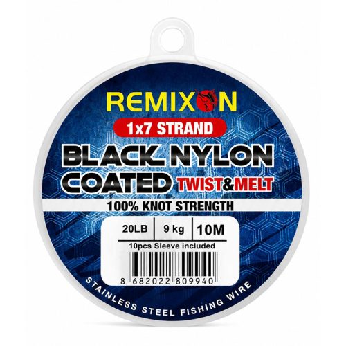 Remixon Wire Leader 1 X 7-10m Black Σύρμα